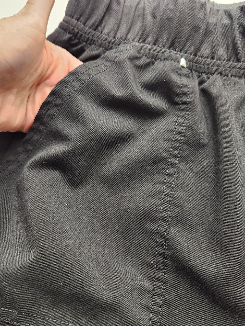 ⭐️Scrubstar BLACK Jogger Scrub Pants Size Large Performance Stretch Cargo Pocket - Picture 3 of 13
